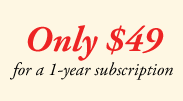 Only $149 for a 1-year subscription